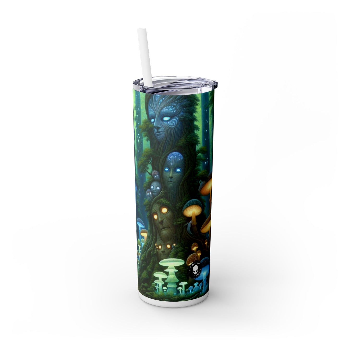 "Forêt enchantée" - The Alien Maars® Skinny Tumbler avec paille 20oz