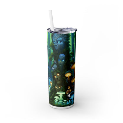 "Forêt enchantée" - The Alien Maars® Skinny Tumbler avec paille 20oz