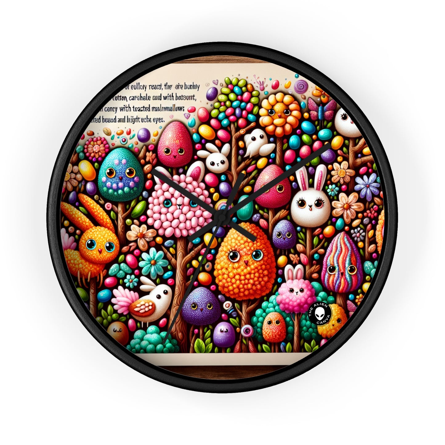 "Jellybean Forest Fantasy" - The Alien Wall Clock