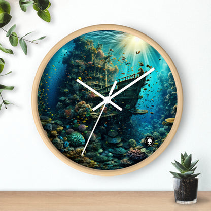 "Whimsical Underwater World" - The Alien Wall Clock