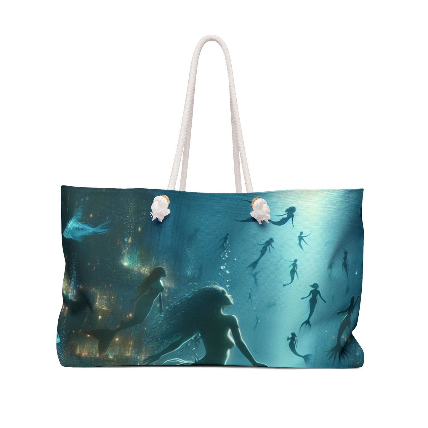 "Enchantment Below: A Bioluminescent Underwater Metropolis" - The Alien Weekender Bag