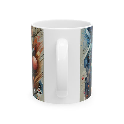 "Bio-Futurism: Butterfly Wing Inspired Art" - The Alien Ceramic Mug 11oz Bio Art