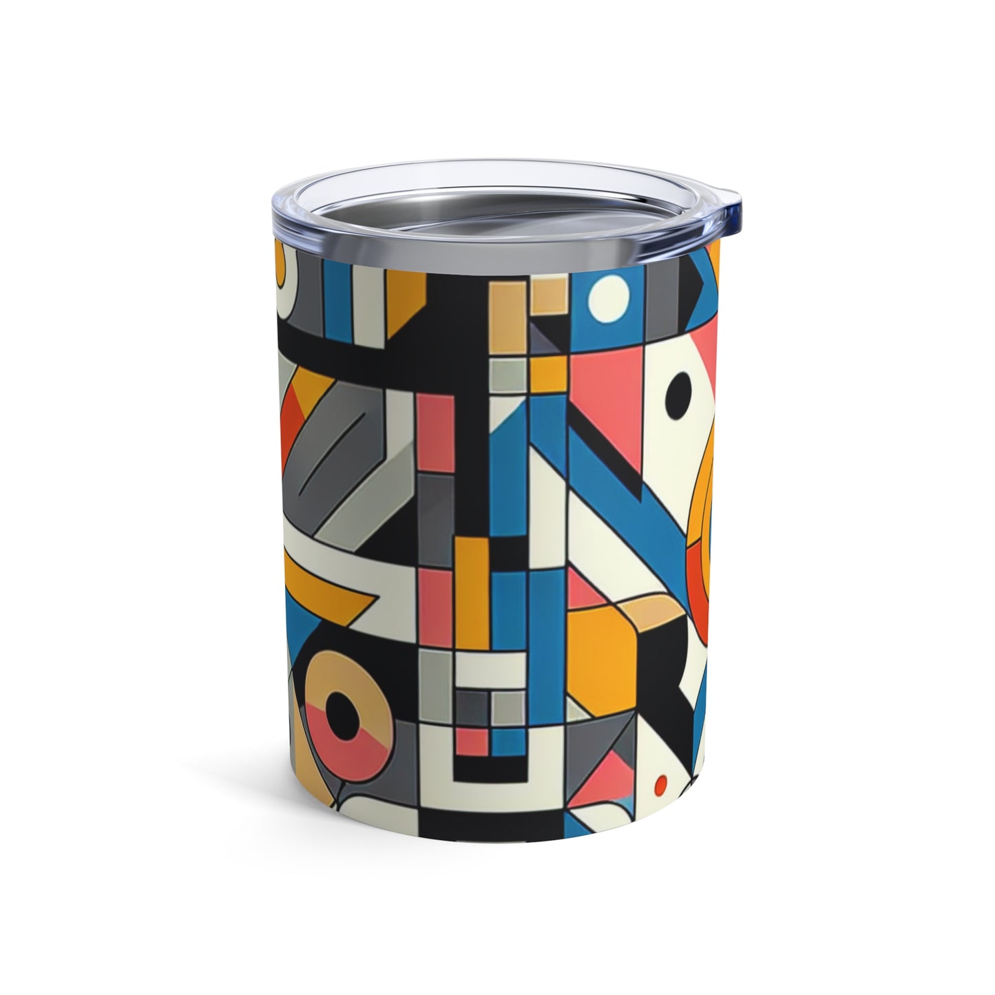 "Cityscape Ignited" - The Alien Tumbler 10oz Geometric Abstraction