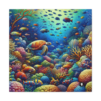 "Marine Paradise: Colorful Coral Reef Wildlife" - The Alien Canva