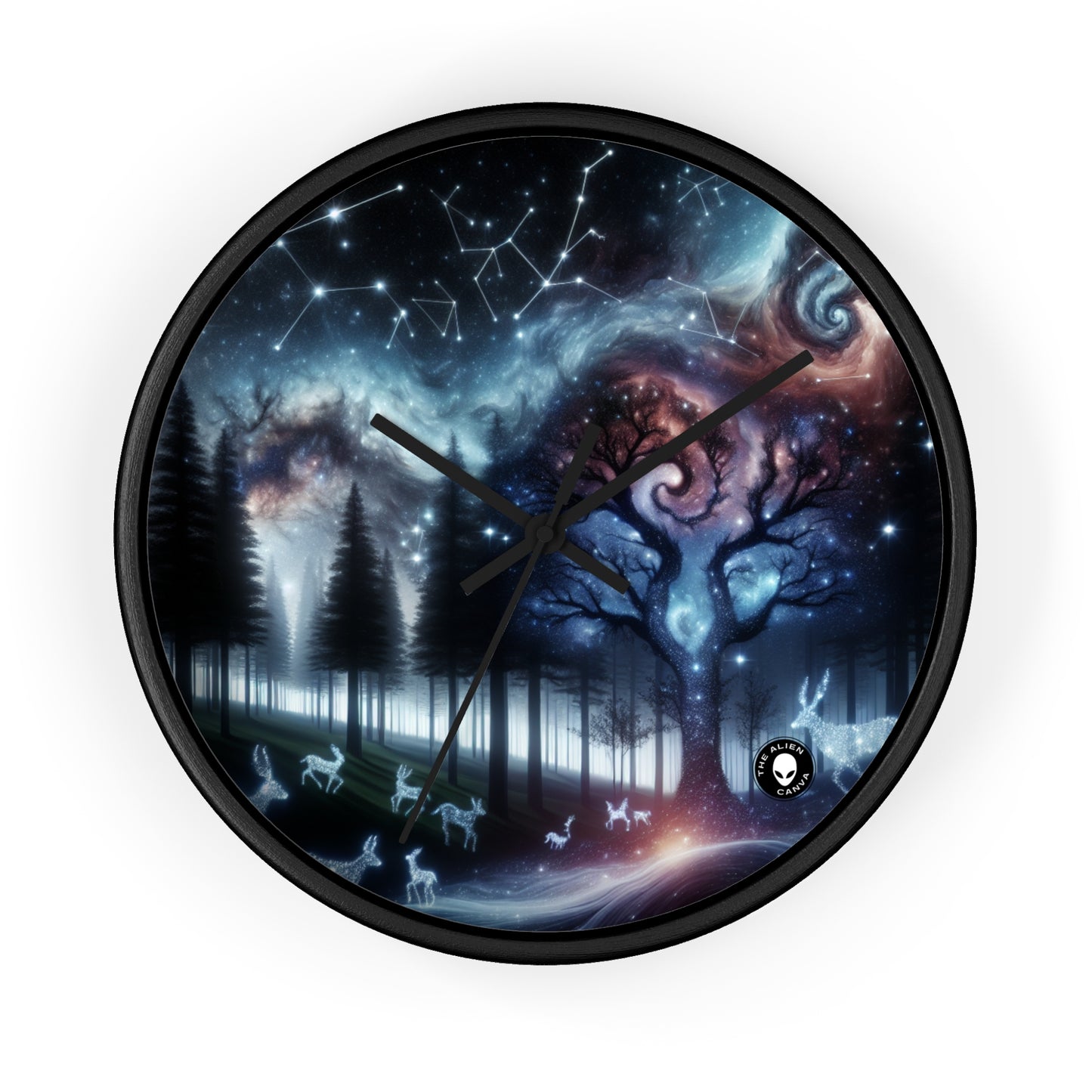 "Galactic Oasis" - The Alien Wall Clock