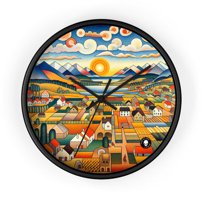 "Primal Paradise: A Vibrant Jungle Celebration" - The Alien Wall Clock Primitivism