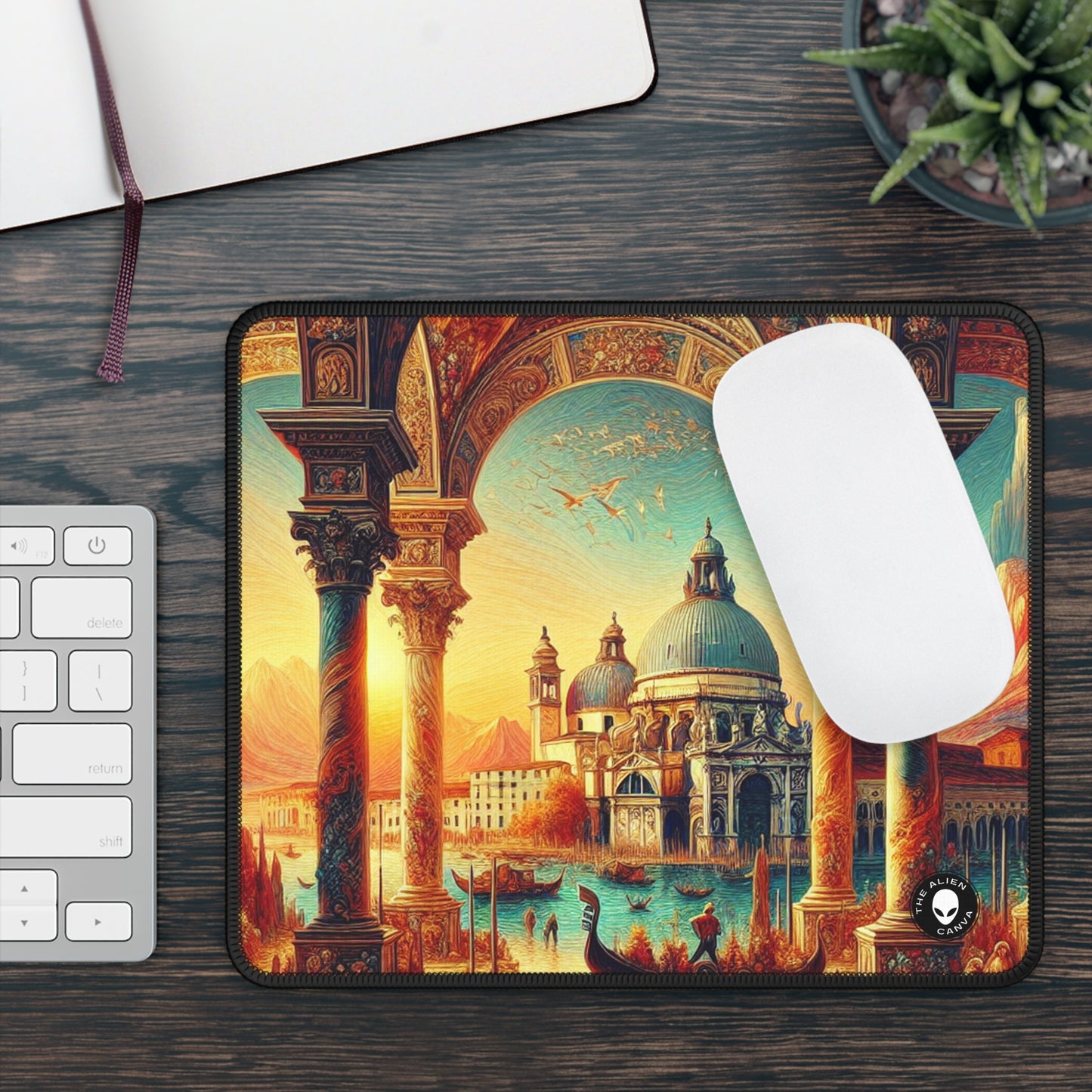 Sueños venecianos: un giro fantástico en los famosos canales - The Alien Gaming Mouse Pad Venetian School