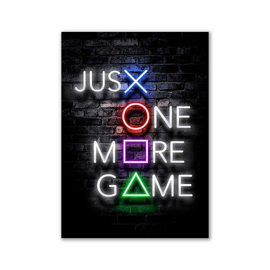 Nordic Neon Advertising Game Canvas Core