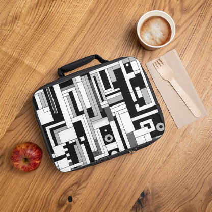 "De Stijl en Blanco y Negro" - La Bolsa de Almuerzo Alien Estilo De Stijl