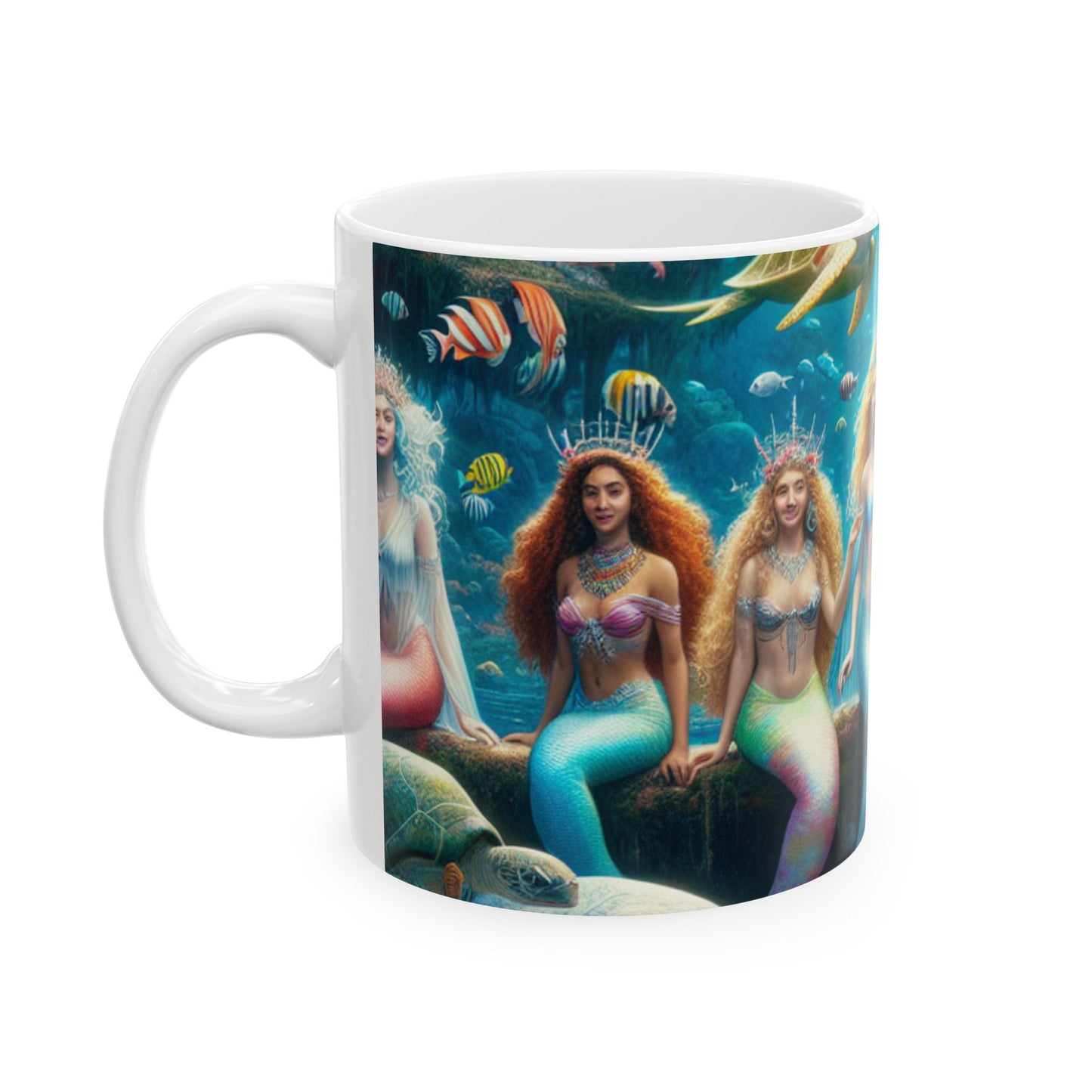 "Dive into the Enchanted Abyss: A Mermaid's Paradise" - The Alien Ceramic Mug 11oz