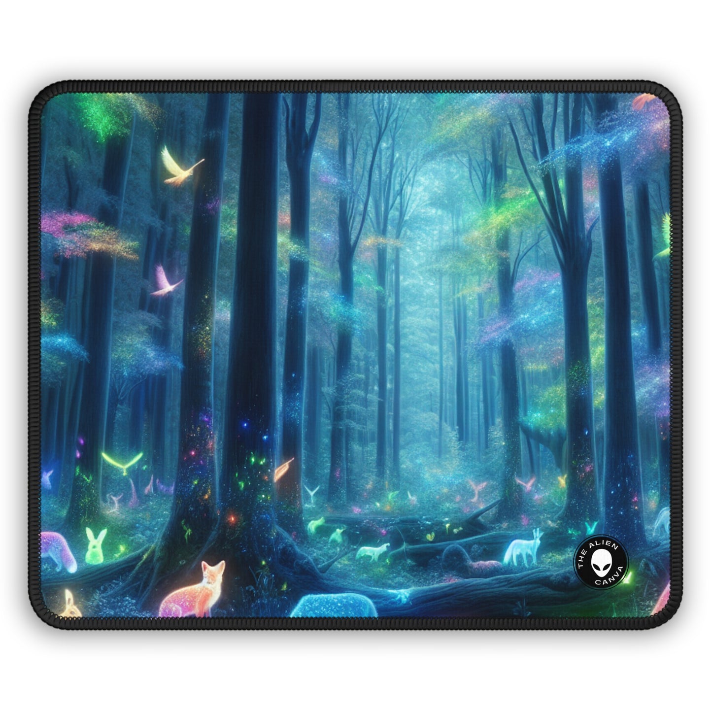 "Forêt arc-en-ciel enchantée" - Le tapis de souris de jeu Alien