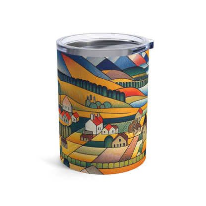 "Primal Paradise: A Vibrant Jungle Celebration" - The Alien Tumbler 10oz Primitivism