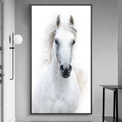 Affiches et impressions d'animaux sur toile de cheval blanc