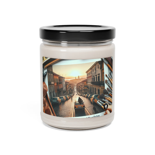 "Serenity in Brushstrokes: Immersive Realism in Nature's Tranquility" - The Alien Scented Soy Candle 9oz Realism