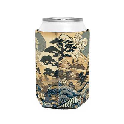 "The Festive Dreams of Edo" - The Alien Can Cooler Sleeve Ukiyo-e (Japanese Woodblock Printing)