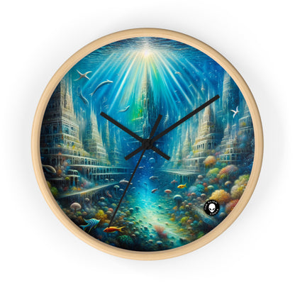 "Enchanted Underwater City" - The Alien Wall Clock