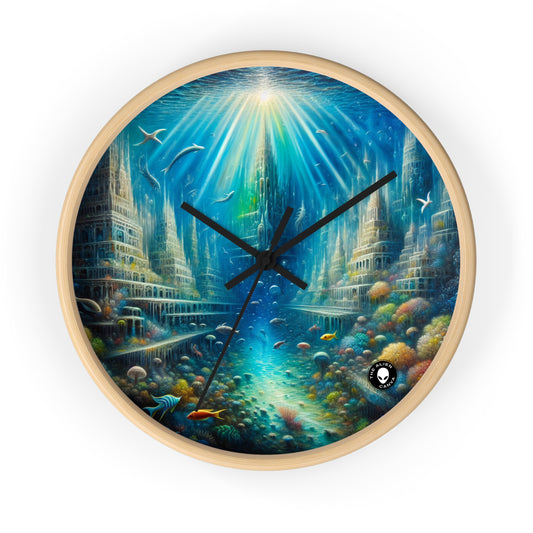 "Enchanted Underwater City" - The Alien Wall Clock