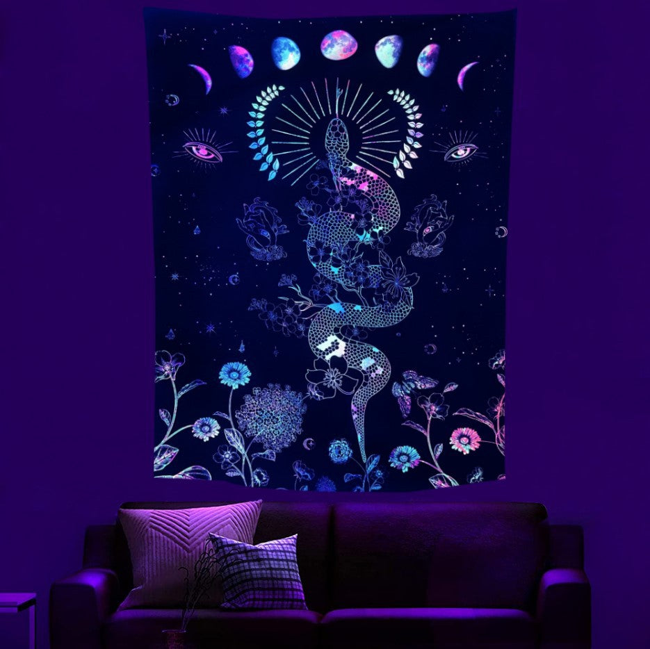 UV Light Emitting Neon Hanging Cloth