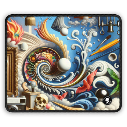 "Temporal Meltdown: Surreal Landscape" - The Alien Gaming Mouse Pad Surrealism