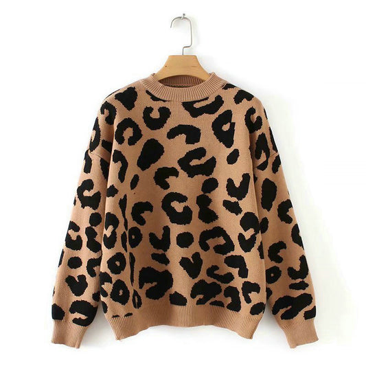 Jersey con estampado de leopardo para mujer.