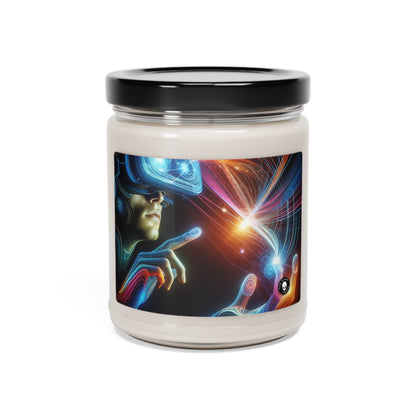 "Realmscape: An Infinite Virtual Odyssey" - The Alien Scented Soy Candle 9oz Virtual Reality Art