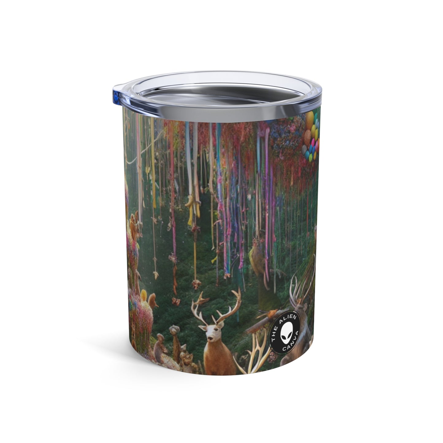 "Fiesta del bosque" - Vaso extraterrestre de 10 oz