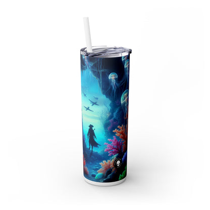 "Treasures of the Deep" - The Alien Maars® Skinny Tumbler with Straw 20oz