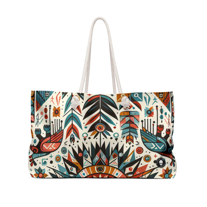 "Nature's Wisdom: An Indigenous Tribute" - The Alien Weekender Bag Indigenous Art