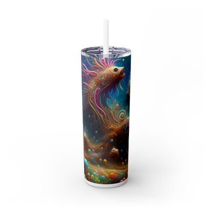 « Paysage de rêve aquatique enchanteur » - The Alien Maars® Skinny Tumbler avec paille 20oz