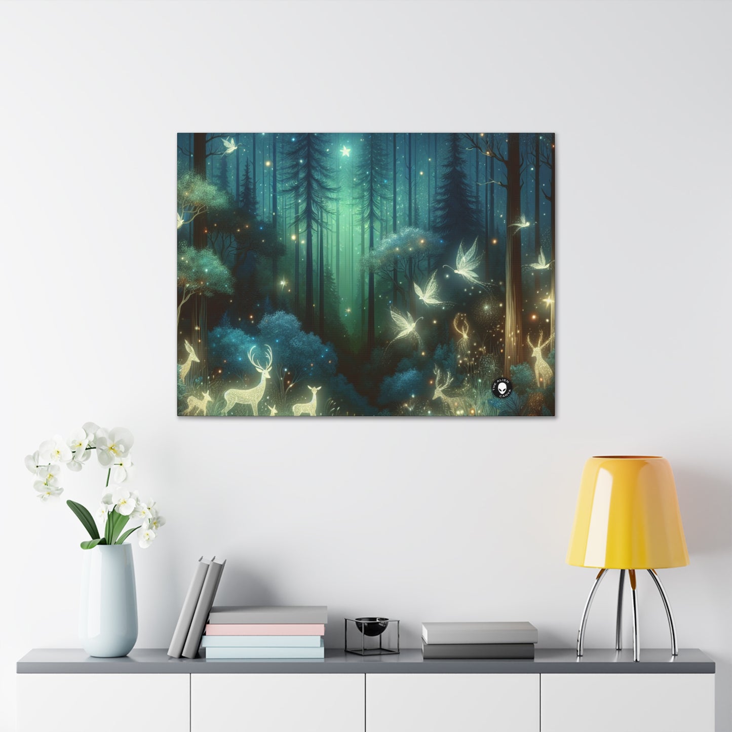 "Enchanted Night in the Whispering Woods" - The Alien Canva