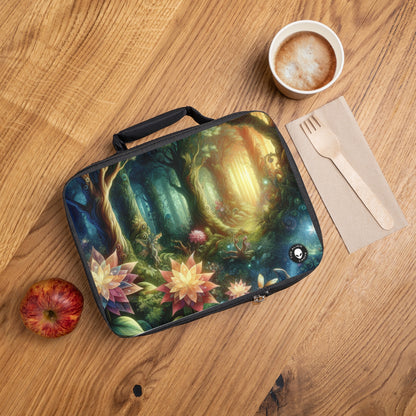 Enchanted Woodland: Glowing Blossoms and Mystical Beings- The Alien Lunch Bag