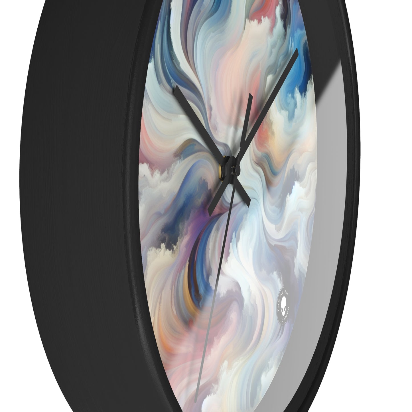 "Harmonie dans la nature : une abstraction lyrique" - L'horloge murale extraterrestre Abstraction lyrique