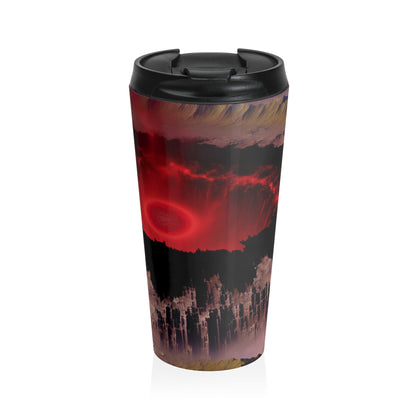 "Fallen Power: The Destruction of the Rings of Power" - The Alien Stainless Steel Travel Mug