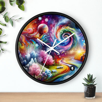 "Chronicles of Change: A Timeless Tapestry" - The Alien Wall Clock