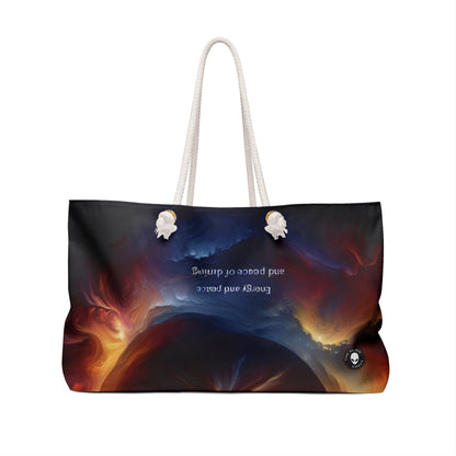 "Celestial Embrace: The Fusion of Sun and Moon" - The Alien Weekender Bag