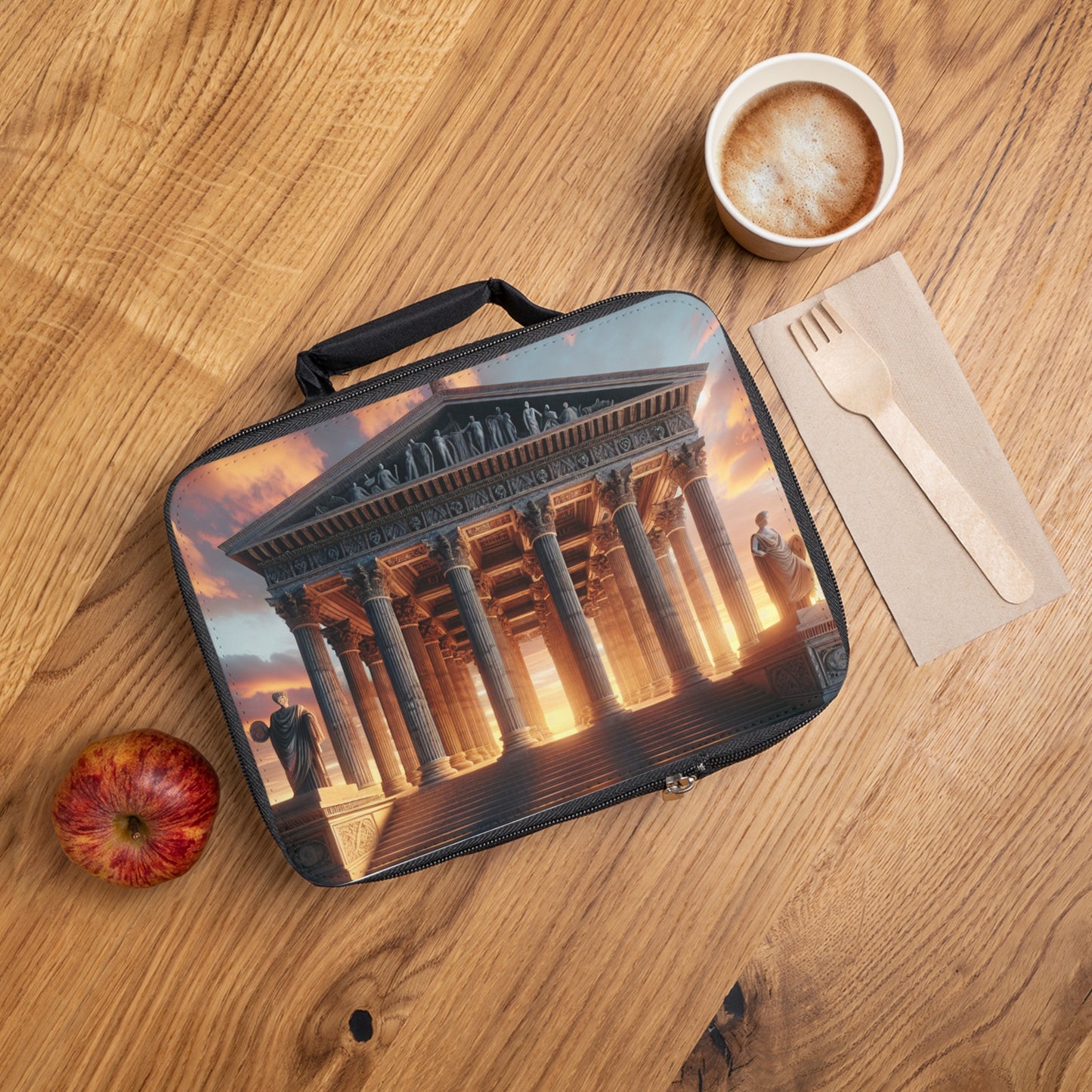 "Warm Glow of the Grecian Temple" - The Alien Lunch Bag Neoclassicism Style