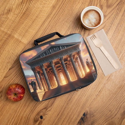 "Warm Glow of the Grecian Temple" - The Alien Lunch Bag Neoclassicism Style