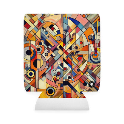 Chaos and Harmony: A Visual Dance - The Alien Can Cooler Sleeve Abstract Art