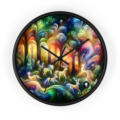 "Ethereal Enchantment: The Mystical Forest" - The Alien Wall Clock