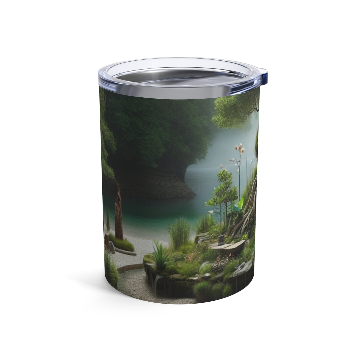 « Renouvellement recyclé : une sculpture environnementale interactive » - La sculpture environnementale Alien Tumbler 10oz