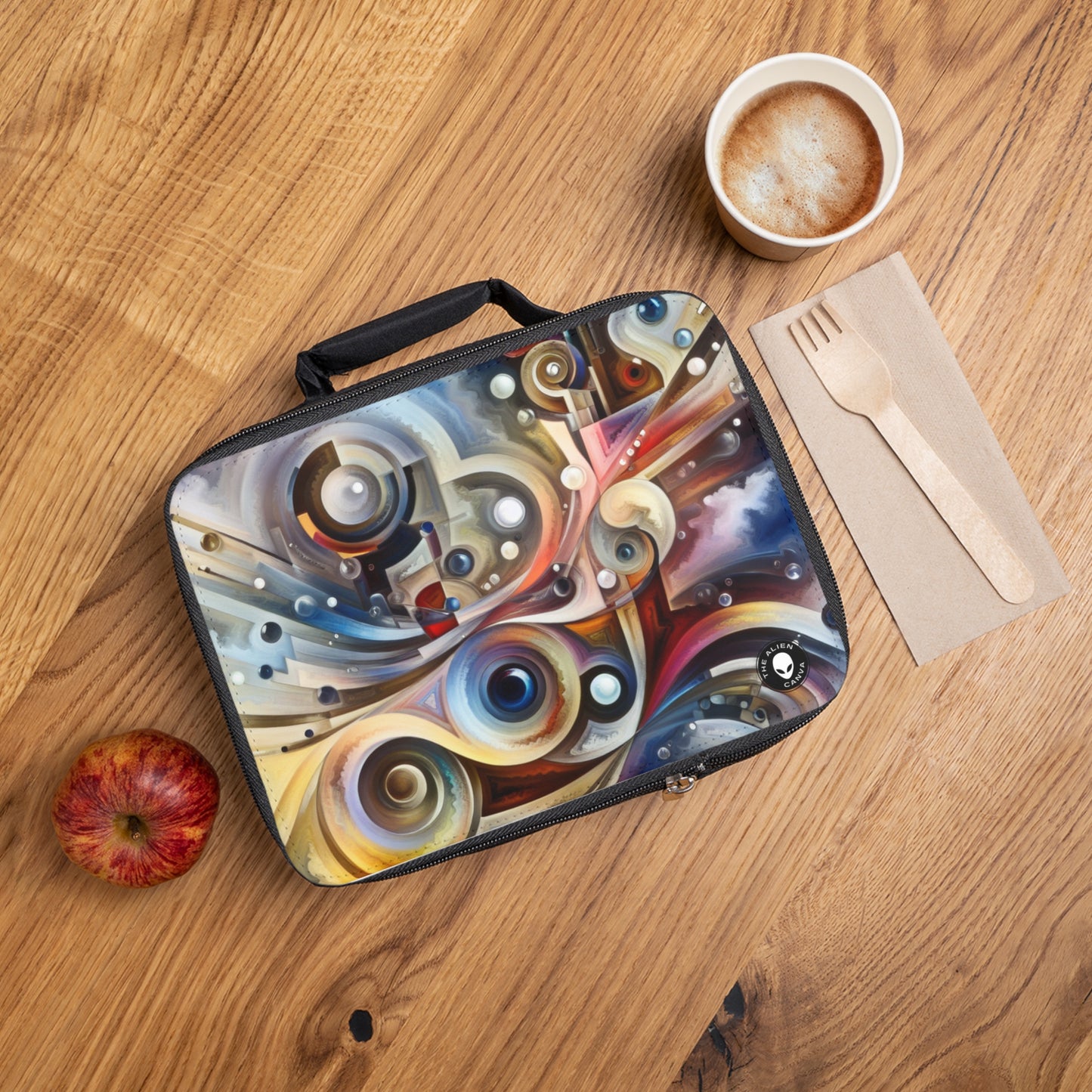 "La sinfonía mecánica de la naturaleza" - La bolsa de almuerzo alienígena Surrealismo abstracto