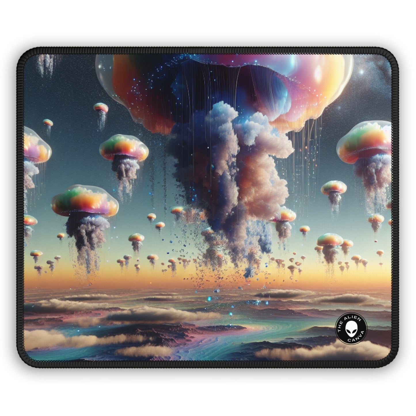 "Jellyfish Sky : Un monde surréaliste" - Le tapis de souris Alien Gaming