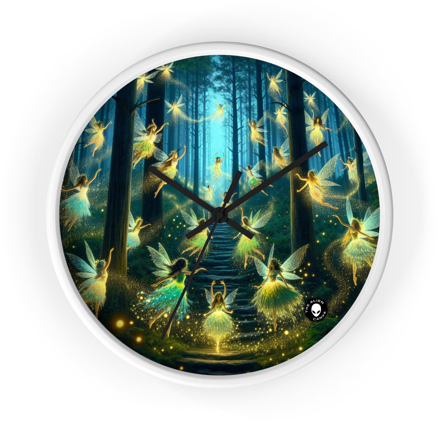 Enchanted Night: Firefly Dance - The Alien Wall Clock