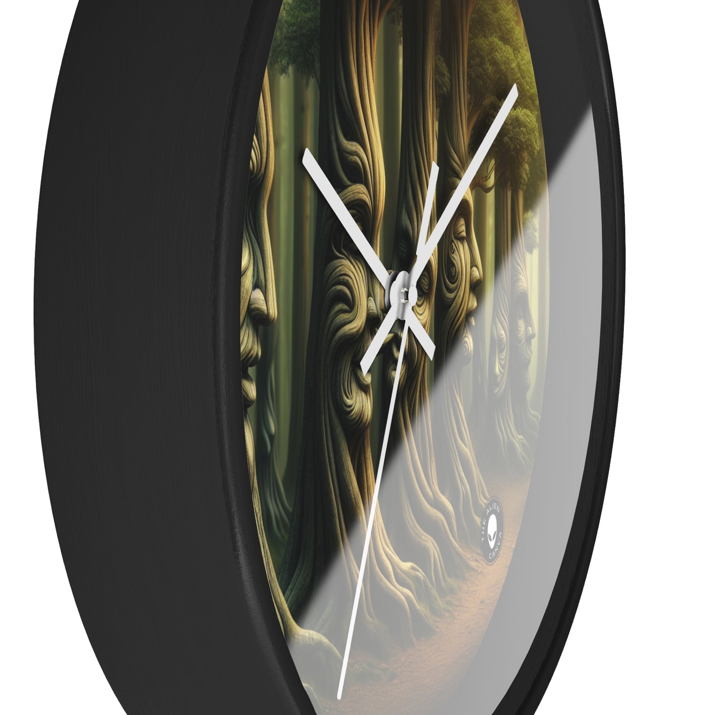 "Whispering Trees: Secrets of the Mystic Forest" - The Alien Wall Clock