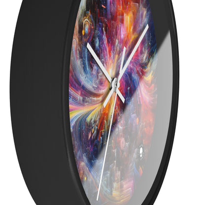 "Chromatic Sundown: Time-Lapse Sky Art" - The Alien Wall Clock Video Art