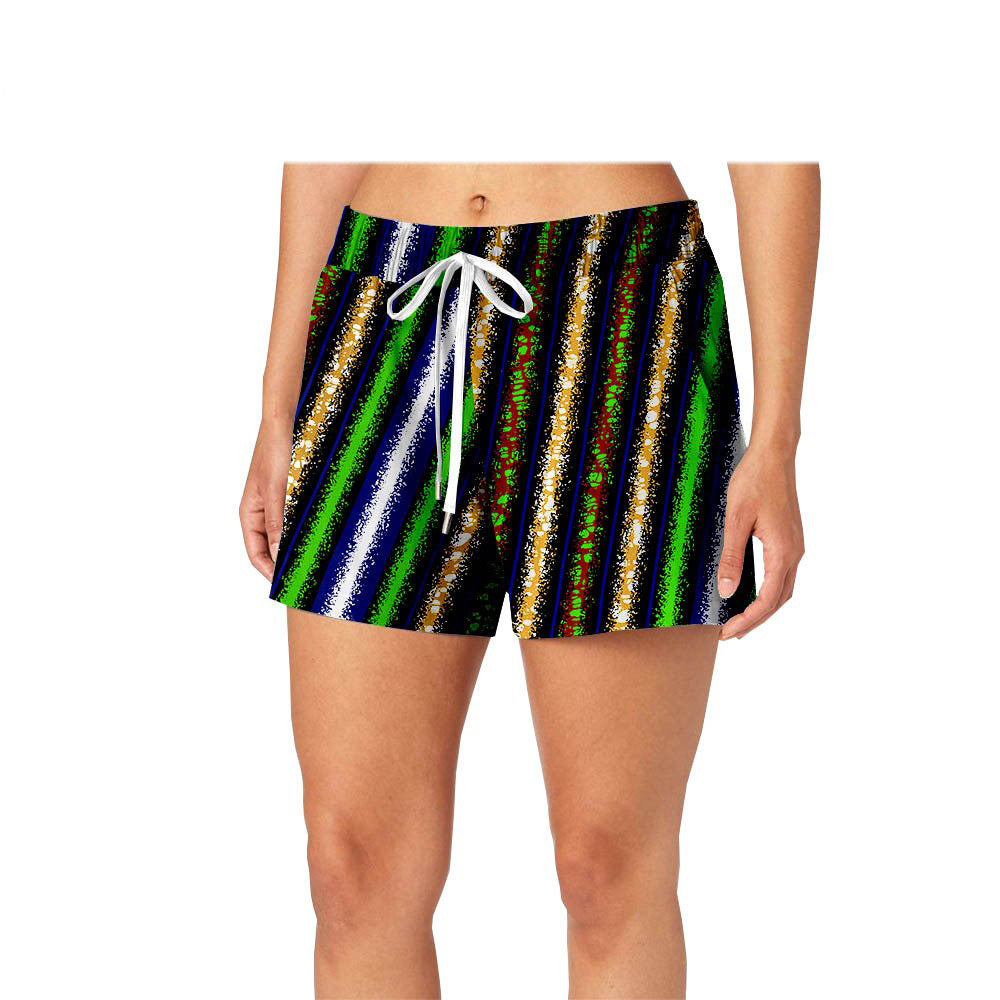 Printed cotton batik shorts