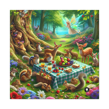 "Enchanted Forest Picnic: A Magical Gathering" - The Alien Canva