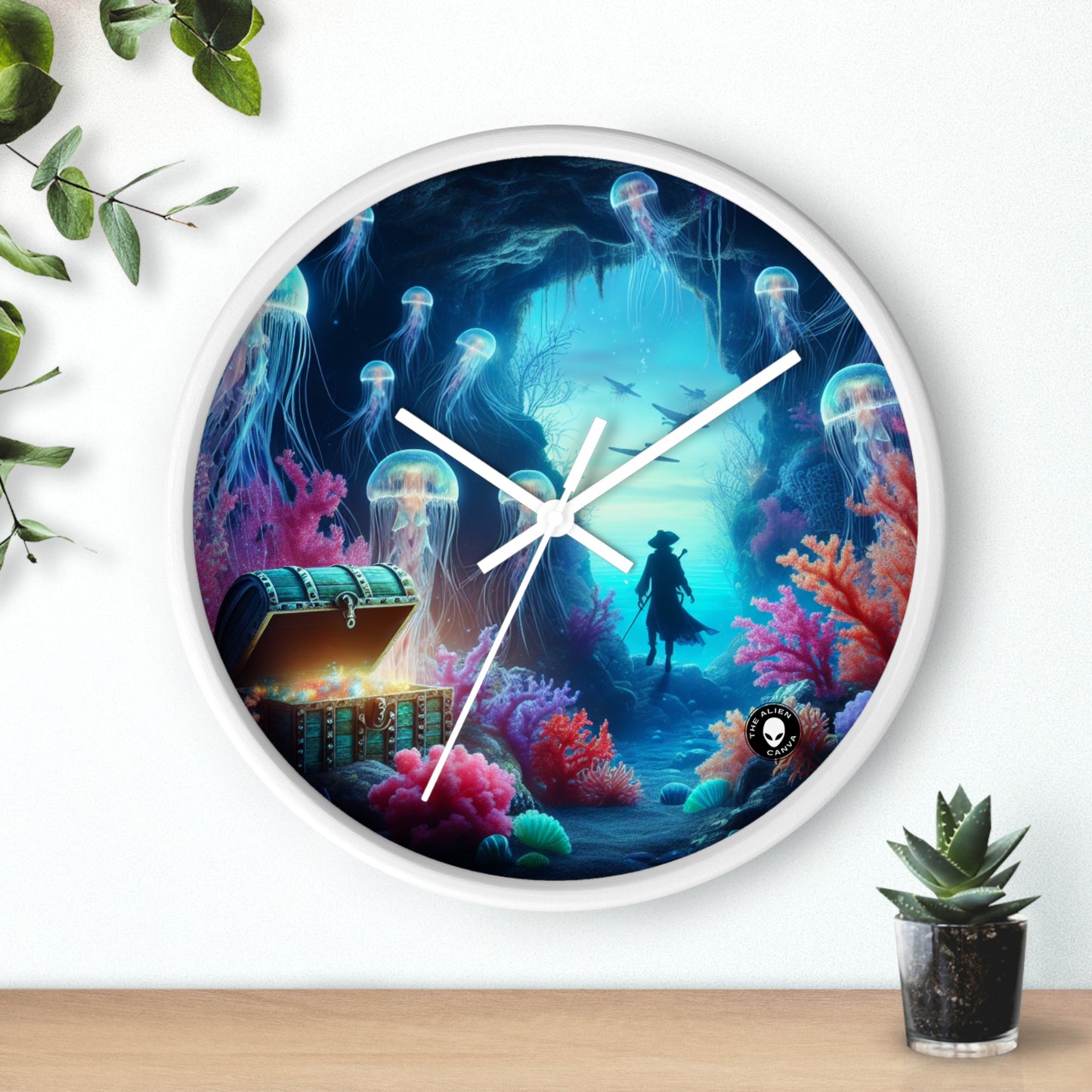 "Treasures of the Deep" - The Alien Wall Clock