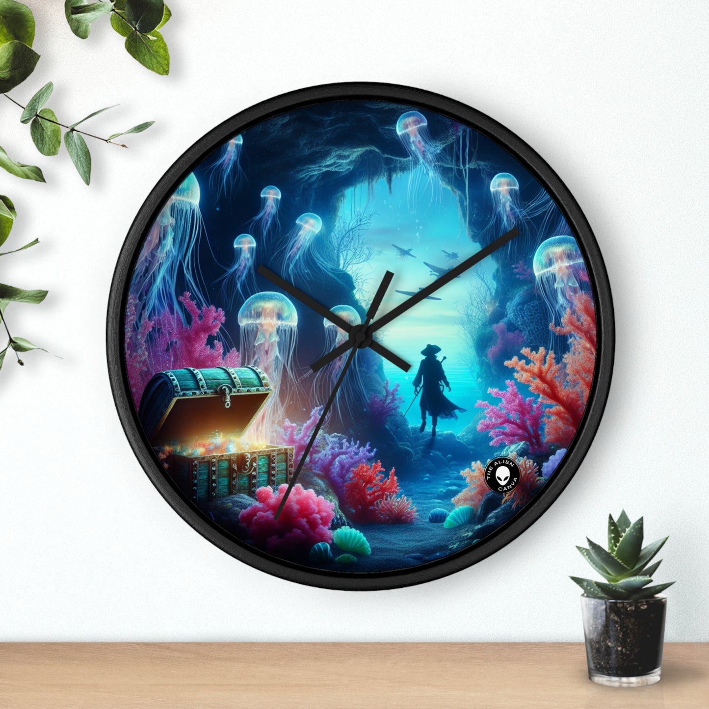 "Treasures of the Deep" - The Alien Wall Clock