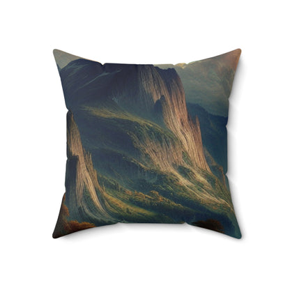 "The Tempestuous Soul: A Romantic Interpretation"- The Alien Spun Polyester Square Pillow Romanticism